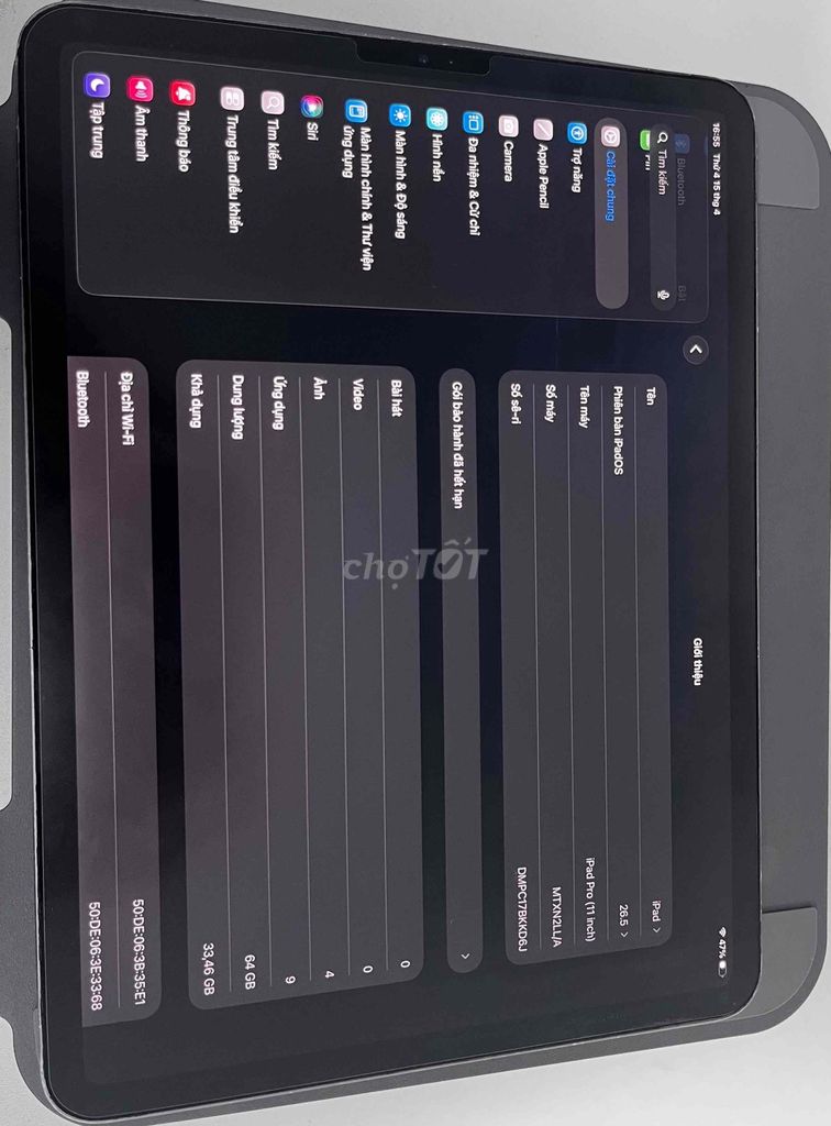 Apple iPad Pro 2018 Xám 64GB. Mua bán Máy tính bảng tại Huyện Cần Giờ Tp Hồ Chí Minh được đăng bởi Ngô Hùng hình 1