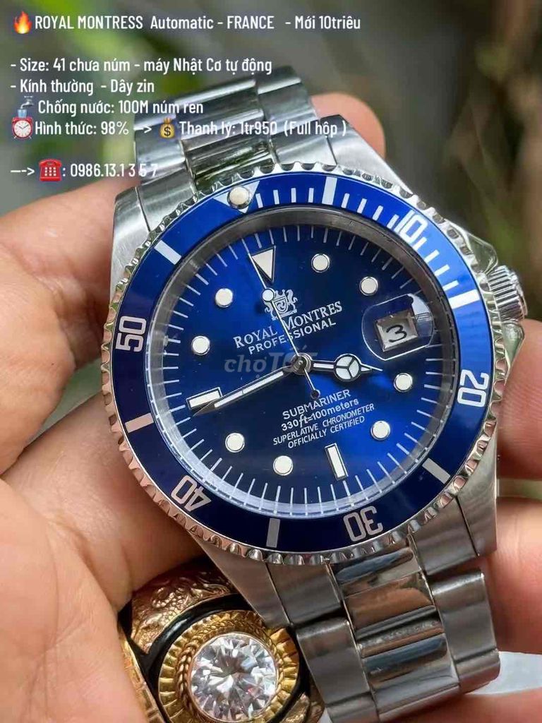 Đồng hồ Royal Montress Automatic Thép Nhật Bản. Mua bán Đồng hồ tại Quận Tây Hồ Hà Nội được đăng bởi Nguyễn duy tiến hình 1