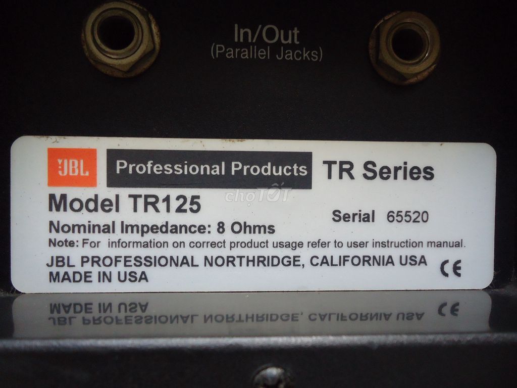 0786556000 - Loa JBL TR125 made in USA, hàng gởi máy bay về mới