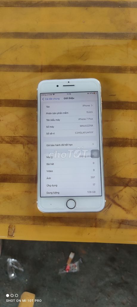iPhone 7 Plus 128GB Vàng Đã dùng. Mua bán Điện thoại tại Quận Hà Đông Hà Nội được đăng bởi NGUYỄN TÀI DŨNG hình 1