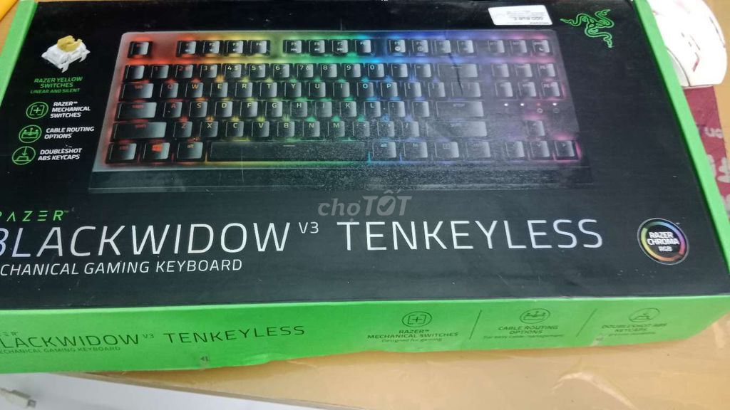 Bàn phím cơ Razer BlackWidow V3 Tenkeyless Đen. Mua bán Phụ kiện (Màn hình, Chuột...) tại Quận 4 Tp Hồ Chí Minh được đăng bởi Việt hình 1