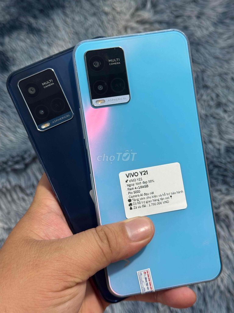 Vivo Y21 64GB zin đẹp. Mua bán Điện thoại tại Huyện Trảng Bom Đồng Nai được đăng bởi Hồ Trung Hiếu hình 1