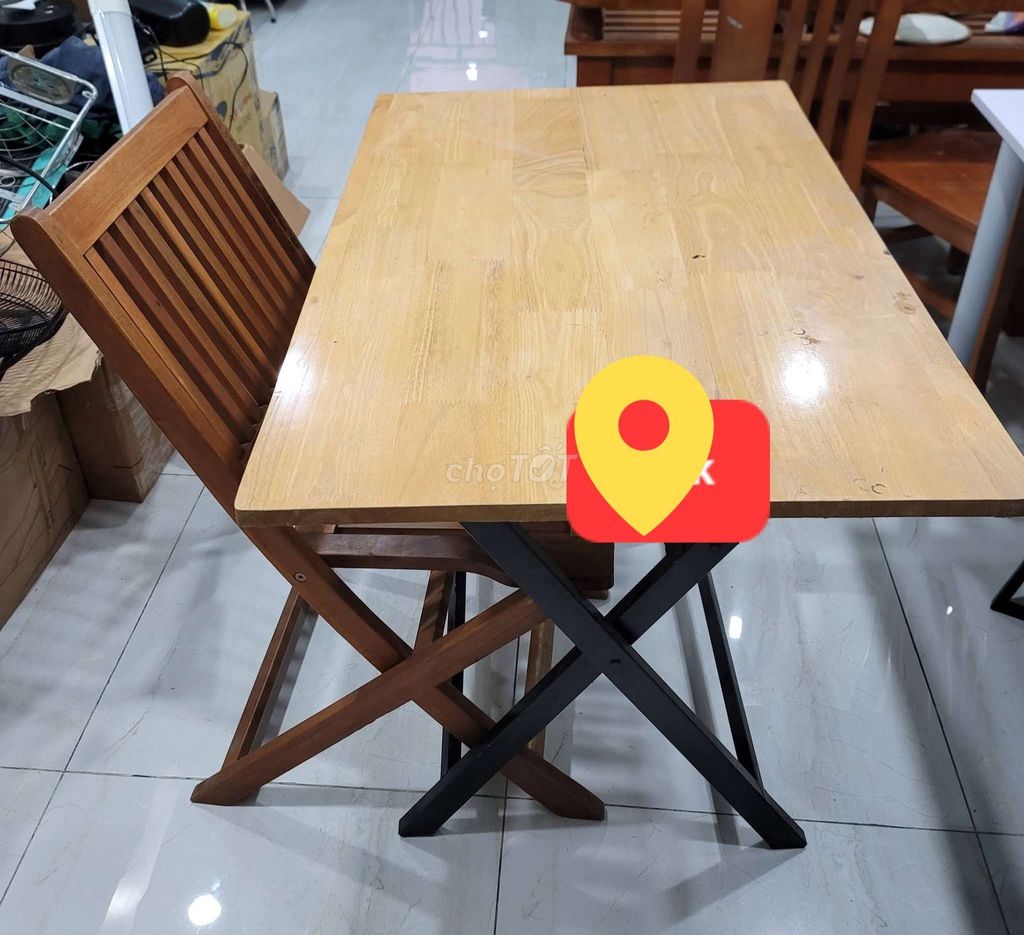 Bàn ăn Gỗ Nâu 1m2 x 80cm. Mua bán Bàn ghế tại Thành phố Thủ Đức Tp Hồ Chí Minh được đăng bởi BỐNG BANG BANG hình 1