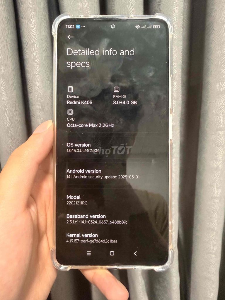 Xiaomi Redmi K40S. Mua bán Điện thoại tại Quận Nam Từ Liêm Hà Nội được đăng bởi Nam Trần hình 1
