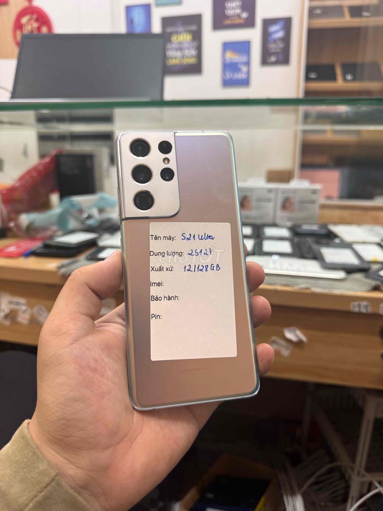 Samsung S21 Ultra 128GB Bạc Đã sử dụng. Mua bán Điện thoại tại Quận Đống Đa Hà Nội được đăng bởi  HT Mobie Trả góp nợ xáu bao duyệt hình 1