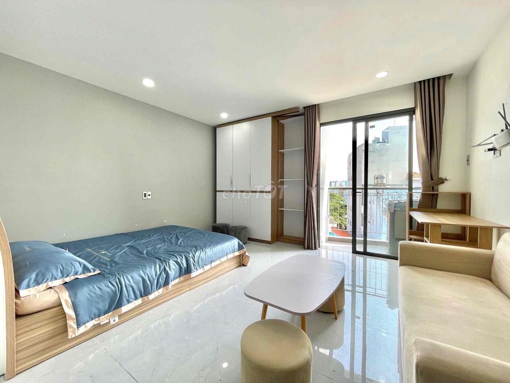 🔥Cho Thuê Căn Hộ Studio-50m2🔥vừa mới xây🏡, bancol lớn-máy giặc riêng💥