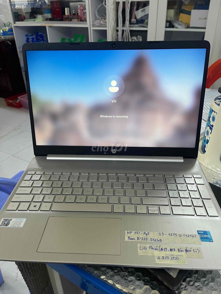 Laptop HP 15s fq5 I3-1215U 12th/8gb/512gb. Mua bán Laptop tại Quận Ninh Kiều Cần Thơ được đăng bởi Cầm Đồ Anh Quý hình 1
