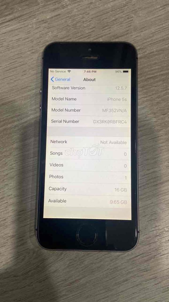 Apple iPhone 5s 16GB Xám. Mua bán Điện thoại tại Quận Phú Nhuận Tp Hồ Chí Minh được đăng bởi Chau hình 1
