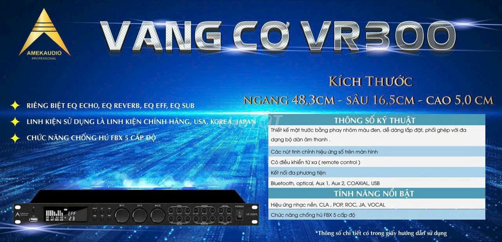 VANG VÍP AMEKAUDIO VR300PR italy XỊN CHÍNH HÃNG. Mua bán Tivi, Âm thanh tại Quận Sơn Trà Đà Nẵng được đăng bởi cường audio hình 1