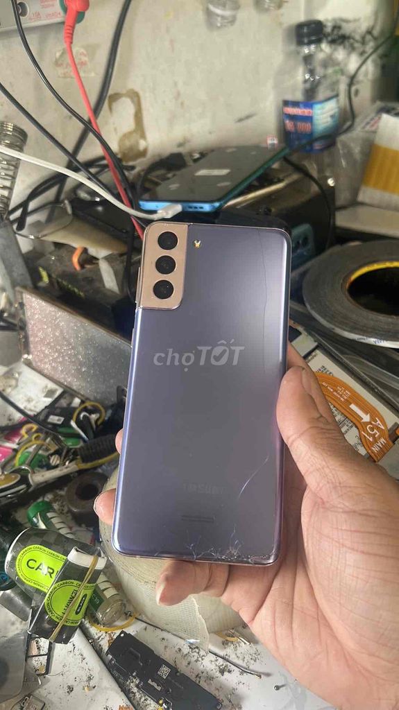 Samsung S21+ Tím Hư màn hình. Mua bán Điện thoại tại Huyện Cái Nước Cà Mau được đăng bởi mobile cà mau hình 1