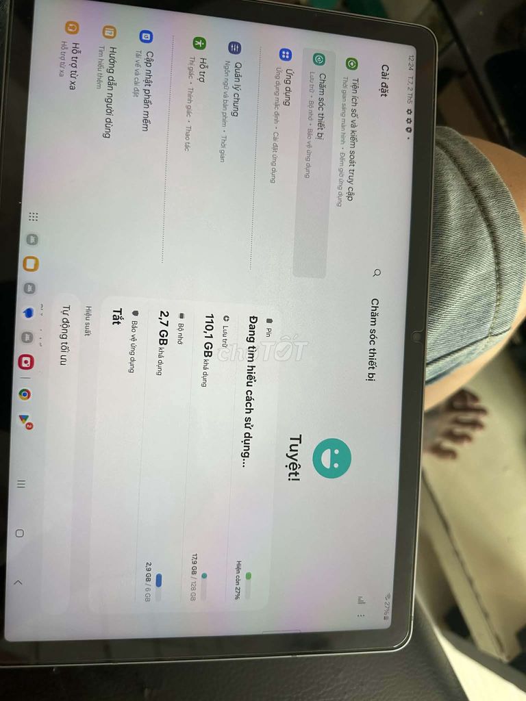 Samsung Galaxy Tab S9 FE 128GB Xám Như mới. Mua bán Máy tính bảng tại Quận 8 Tp Hồ Chí Minh được đăng bởi Dương Nguyễn hình 1