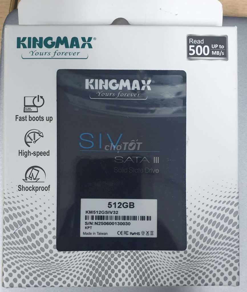 Ổ cứng SSD Kingmax 512GB SATA Mới. Mua bán Linh kiện (RAM, Card...) tại Quận Tân Phú Tp Hồ Chí Minh được đăng bởi HUNG CH hình 1