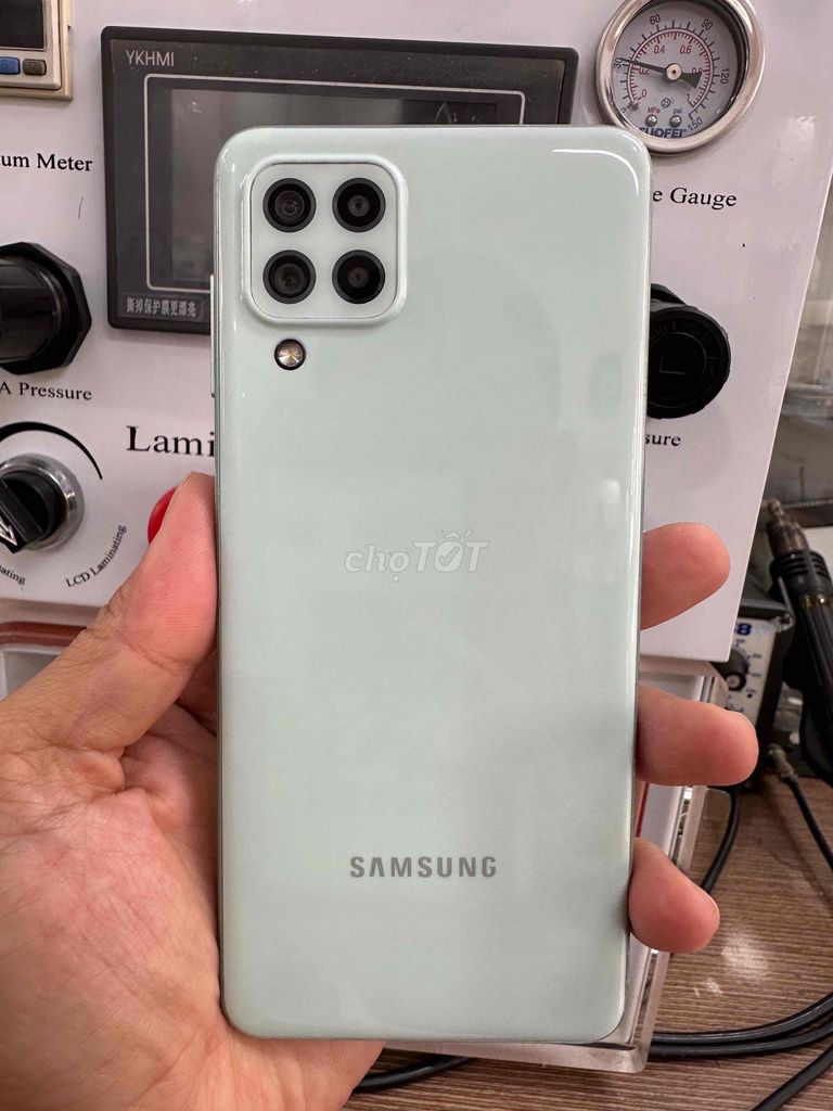 Samsung Galaxy A22 128GB Xanh. Mua bán Điện thoại tại Huyện Gò Công Đông Tiền Giang được đăng bởi Điện Thoại Giá Rẻ hình 1