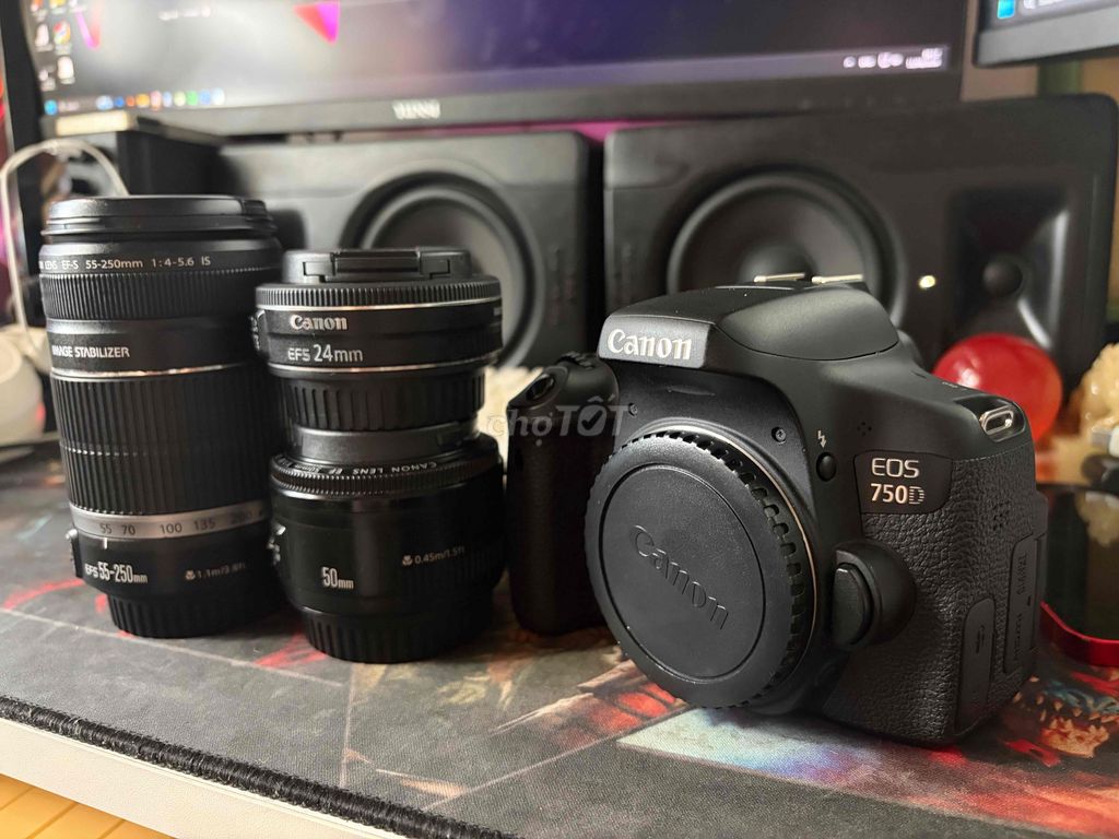 Máy ảnh Canon 750D Full phụ kiện. Mua bán Máy ảnh, Máy quay tại Quận 4 Tp Hồ Chí Minh được đăng bởi Luan hình 1