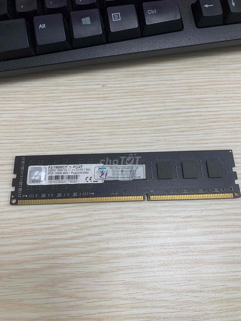 RAM DDR3 8GB 1600MHz 1.50V 2015. Mua bán Linh kiện (RAM, Card...) tại Huyện Quỳnh Phụ Thái Bình được đăng bởi phúc hình 1