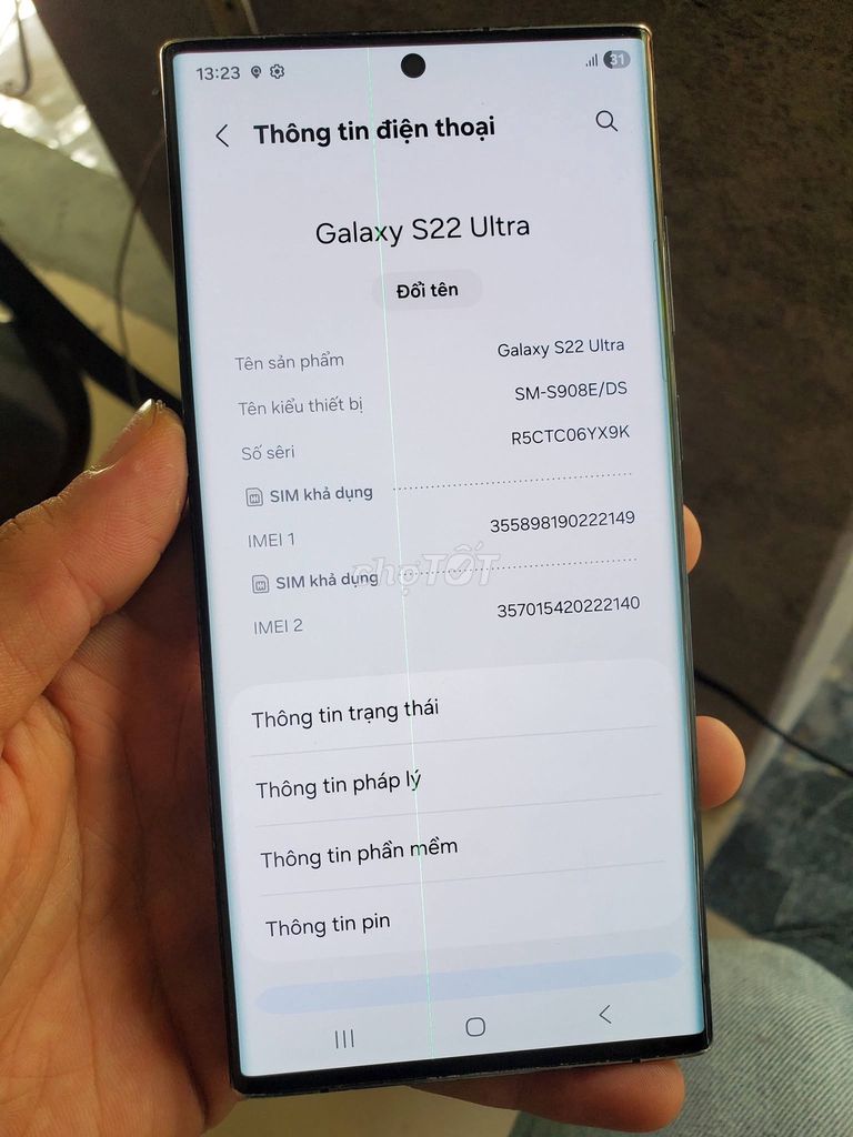 Samsung Galaxy S22 Ultra 256GB Đen 2 sim. Mua bán Điện thoại tại Quận 1 Tp Hồ Chí Minh được đăng bởi Hội Đồ Điện Tử hình 1