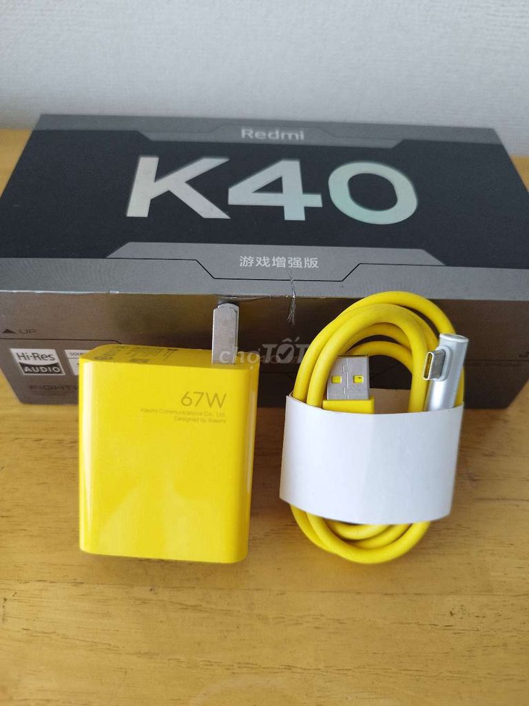 Sạc nhanh Xiaomi K40 Gaming 67W bản màu vàng. Mua bán Phụ kiện (Màn hình, Chuột...) tại Quận Tân Phú Tp Hồ Chí Minh được đăng bởi Lam Tai hình 1