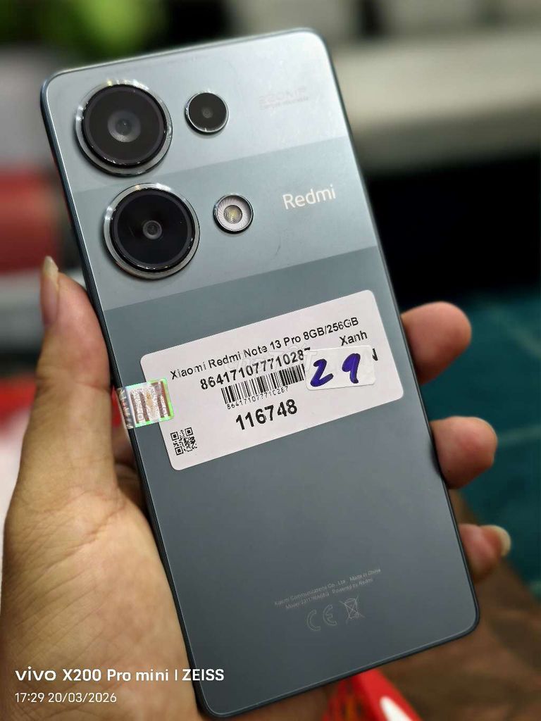 Xiaomi Redmi Note 13 Pro 256GB Xanh. Mua bán Điện thoại tại Quận Tân Bình Tp Hồ Chí Minh được đăng bởi Táo Bán Lổ hình 1