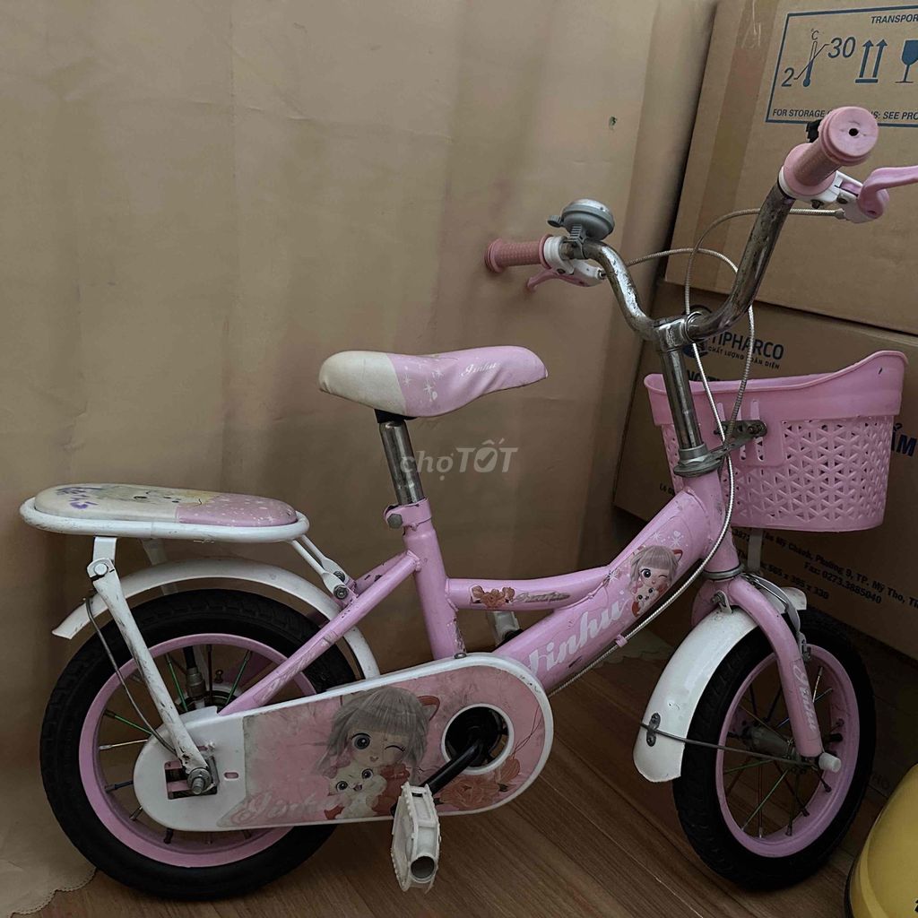 Bán xe đạp bé gái màu hồng. Mua bán Mẹ và bé tại Quận 10 Tp Hồ Chí Minh được đăng bởi Thanh Tuyền hình 1