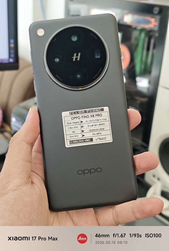 Oppo Find X8 Pro 16GB/512GB Đen Fullbox. Mua bán Điện thoại tại Quận Ninh Kiều Cần Thơ được đăng bởi Zelda Phone hình 1
