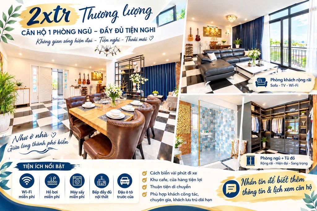 Просторный пентхаус 100 м² с бассейном в Sơn Trà — фото 1