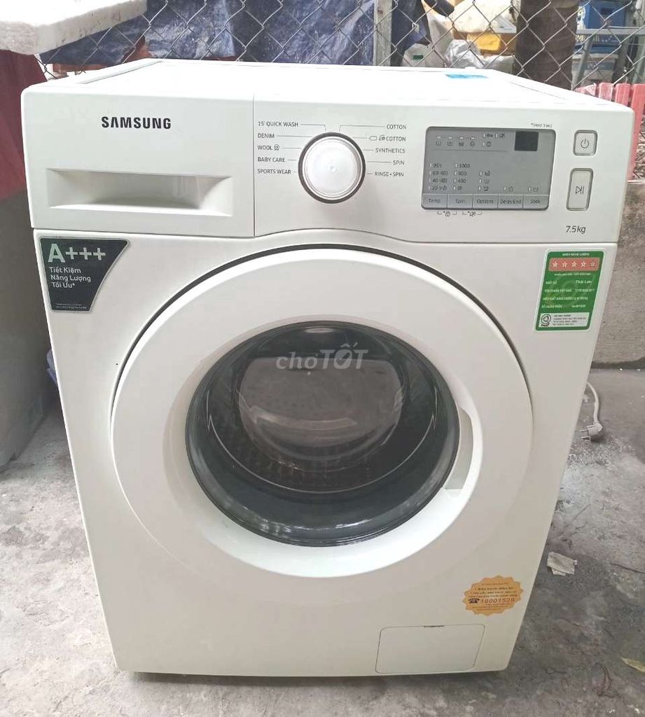 Thanh lý máy giặt Samsung 7,5kg chạy tốt có BH