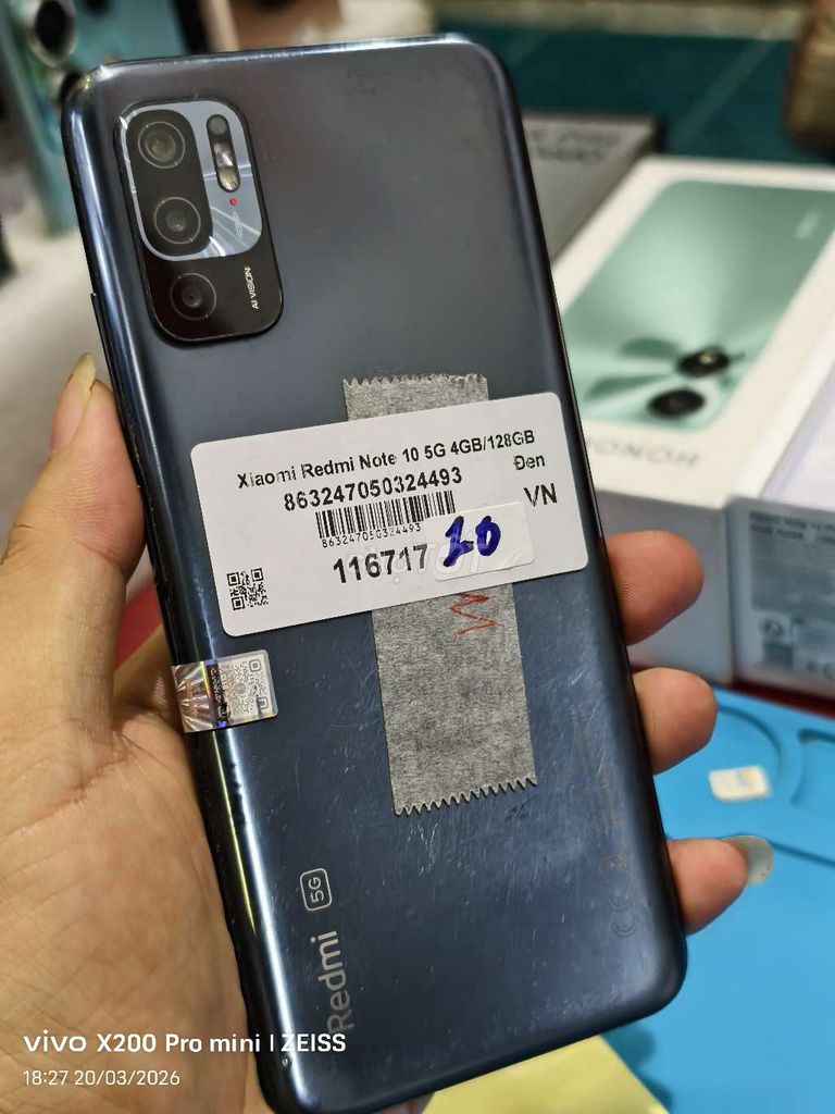 Xiaomi Redmi Note 10 5G 128GB Đen. Mua bán Điện thoại tại Quận Tân Bình Tp Hồ Chí Minh được đăng bởi Táo Bán Lổ hình 1