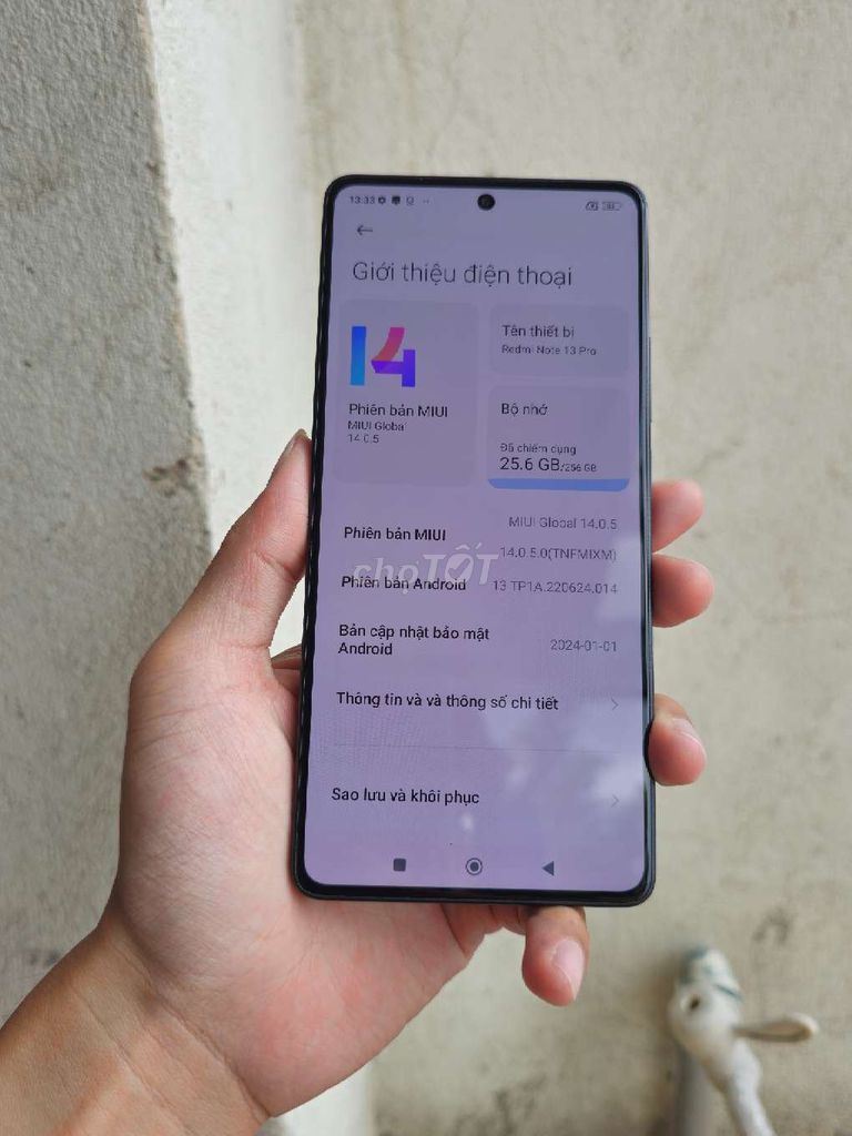 Xiaomi Redmi Note 13 Pro 8/256 màn 120Hz. Mua bán Điện thoại tại Quận 12 Tp Hồ Chí Minh được đăng bởi Smartphone giá kho hình 1