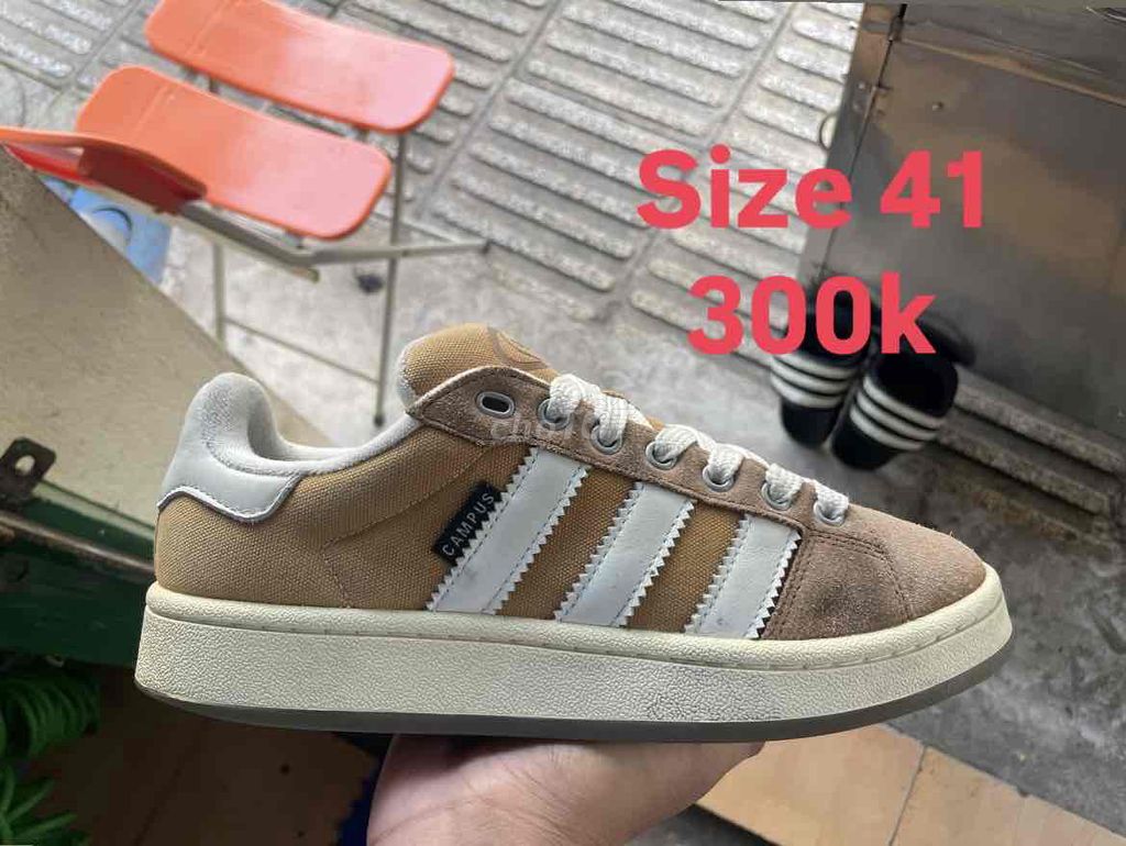 adidas campus-size 41-chính hãng. Mua bán Giày dép tại Thành phố Vũng Tàu Bà Rịa - Vũng Tàu được đăng bởi Minh Minh Sneaker hình 1