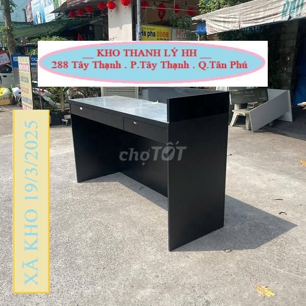 QUẦY LỂ TÂN GỔ CÔNG NGHIỆP 1M8