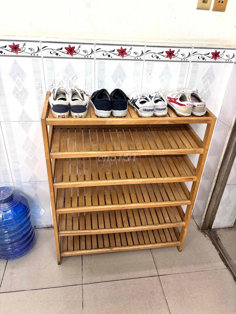 Kệ giày Gỗ 6 tầng ngang 80cm.. Mua bán Tủ, kệ gia đình tại Quận Tân Phú Tp Hồ Chí Minh được đăng bởi Vương Chiến hình 1