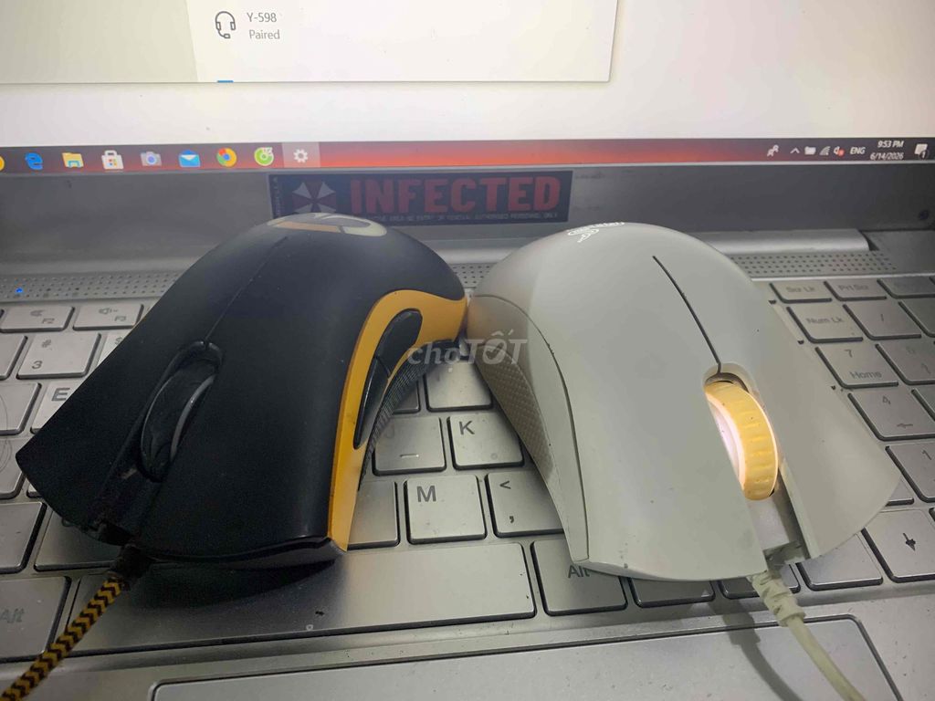 Chuột Razer DeathAdder Chroma Trắng Đen. Mua bán Phụ kiện (Màn hình, Chuột...) tại Quận 6 Tp Hồ Chí Minh được đăng bởi HHM hình 1