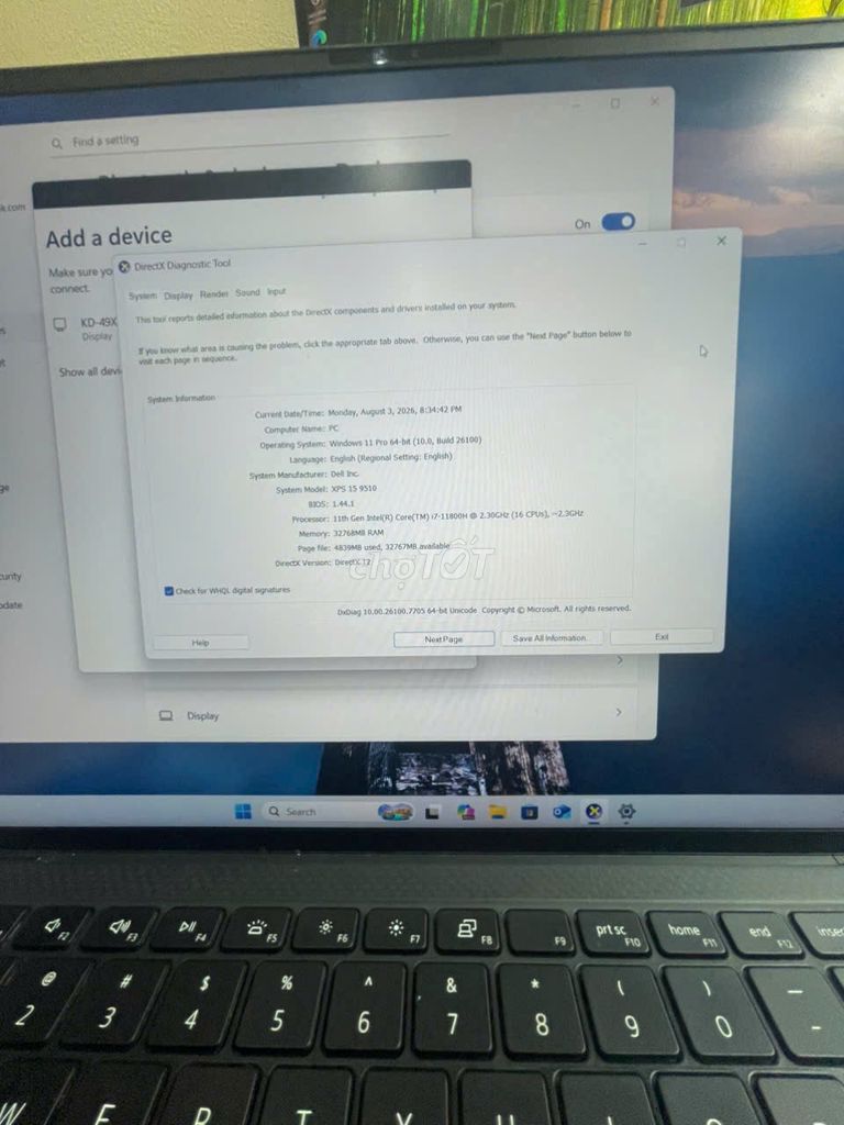 Dell XPS 9510 i7-11800H 32GB/512GB RTX 3050Ti . Mua bán Laptop tại Quận Thanh Xuân Hà Nội được đăng bởi Nguyễn Xuân Phương hình 1