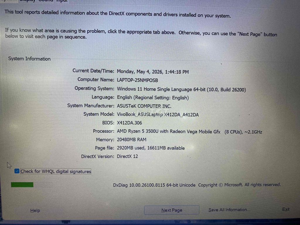 ASUS Vivobook X412DA AMD R5 20GB/512GB. Mua bán Laptop tại Thành phố Biên Hòa Đồng Nai được đăng bởi Vũ Hải Đăng hình 1