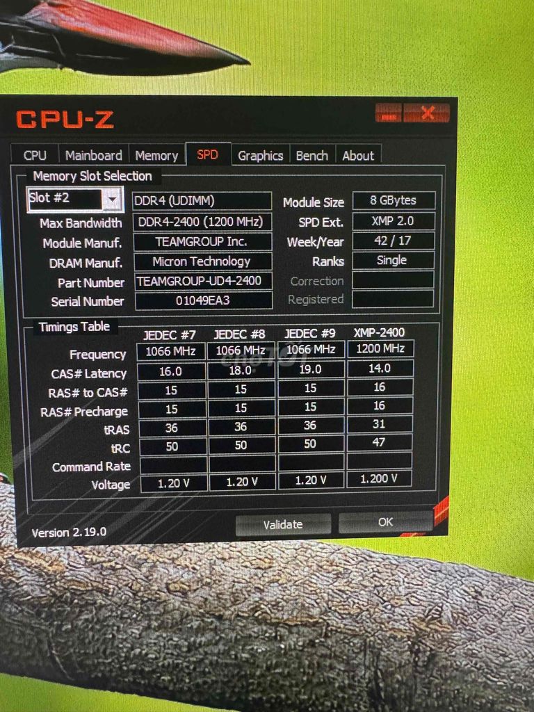 RAM Teamgroup DDR4 16GB 2400MHz đã sd. Mua bán Linh kiện (RAM, Card...) tại Thị xã Tân Uyên Bình Dương được đăng bởi Lucky hình 1