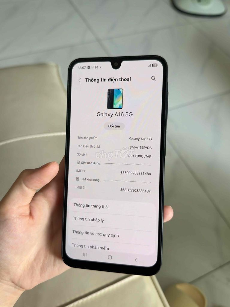 Samsung Galaxy A16 5G 8GB/256GB Đen. Mua bán Điện thoại tại Thành phố Thủ Dầu Một Bình Dương được đăng bởi Điện Thoại Giá rẻ Bình Dương hình 1