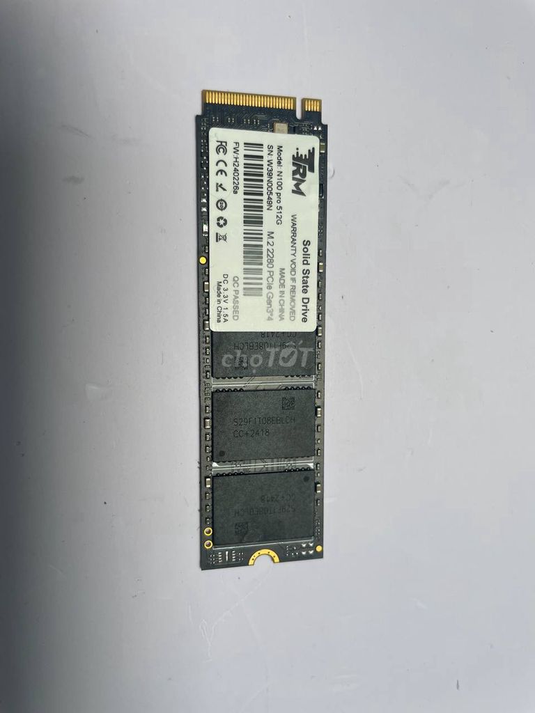 Ổ cứng SSD NVMe 512GB còn BH. Mua bán Linh kiện (RAM, Card...) tại Quận Tân Bình Tp Hồ Chí Minh được đăng bởi Sonlt hình 1
