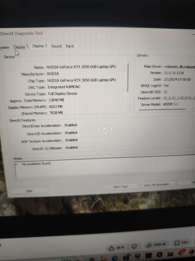 Acer Nitro V15 Ryzen 5 RTX 3050 16GB Đen. Mua bán Laptop tại Thành phố Thủ Đức Tp Hồ Chí Minh được đăng bởi Tâm Quang hình 1