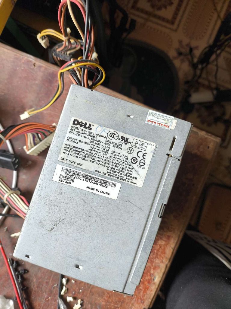 Nguồn máy tính Dell N305P-06 305W. Mua bán Linh kiện (RAM, Card...) tại Thị xã Sơn Tây Hà Nội được đăng bởi Long chuyên linh kiện điện tử hình 1