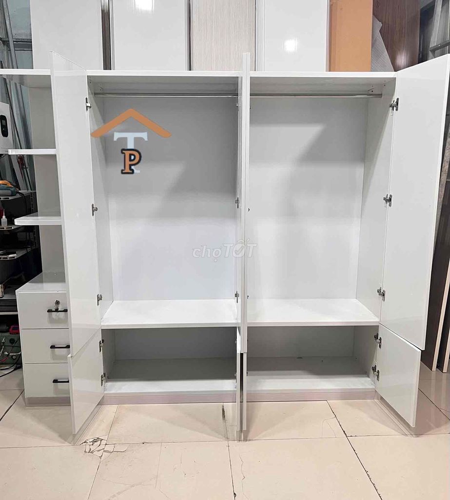 Tủ quần áo 4 cánh 1 kệ nhựa đài loan. Mua bán Tủ, kệ gia đình tại Thành phố Thủ Đức Tp Hồ Chí Minh được đăng bởi Ngọc Lan hình 1