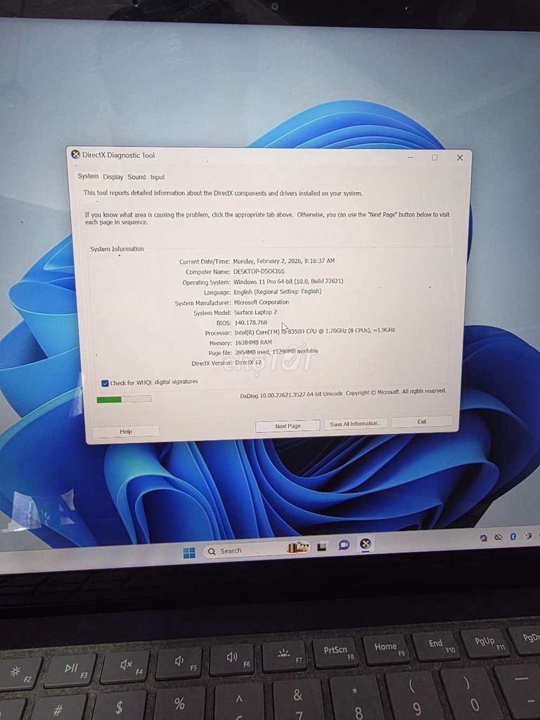 Surface Laptop 2 i5 8350U/16G/256G/12" 2K đẹp. Mua bán Laptop tại Quận 12 Tp Hồ Chí Minh được đăng bởi Cầm Đồ Thanh Lý hình 1