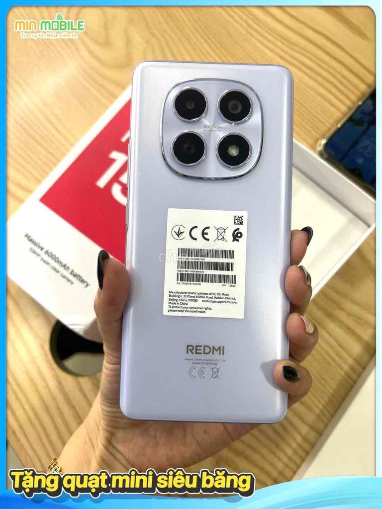 Xiaomi Redmi Note 15 Tím Mới. Mua bán Điện thoại tại Quận Ngô Quyền Hải Phòng được đăng bởi lê thanh thuỷ hình 1