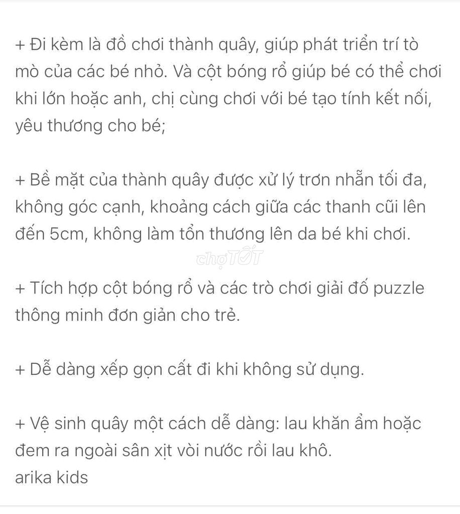 Quây cũi nhựa cho bé