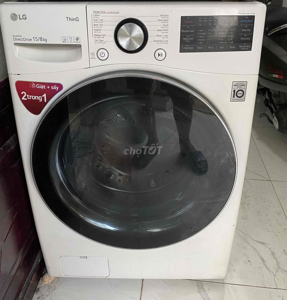 Máy LG 2 tính năng giặt và sấy 15kg