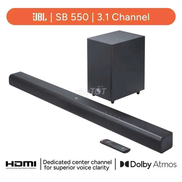 Loa soundbar JBL SB 550 Đen 3.1 kênh Dolby Atmos. Mua bán Tivi, Âm thanh tại Quận Tân Phú Tp Hồ Chí Minh được đăng bởi Điện Lạnh Khánh Tiền hình 1