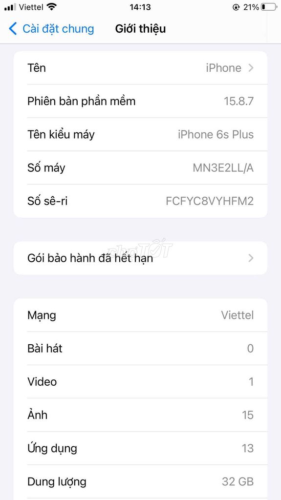 Apple iPhone 6s Plus 32GB Vàng nứt kính. Mua bán Điện thoại tại Thành phố Thủ Đức Tp Hồ Chí Minh được đăng bởi Lê Tuấn hình 1