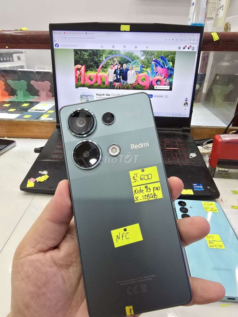 Xiaomi Note 13 Pro 8GB/128GB Xám. Mua bán Điện thoại tại Thành phố Long Xuyên An Giang được đăng bởi Facebook Cầm Đồ Thúy Vân hình 1