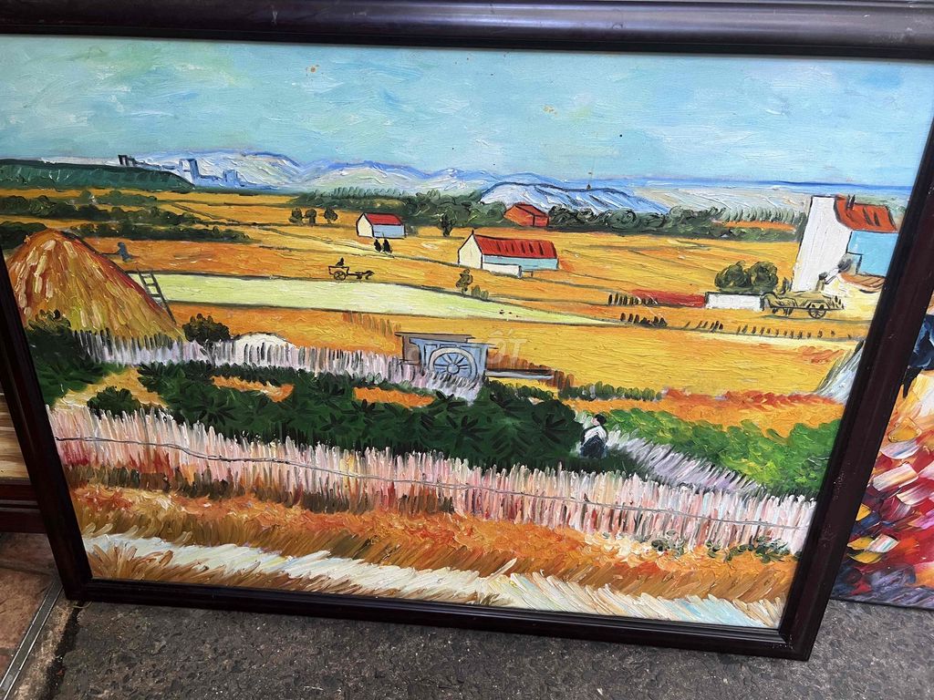 Tranh sơn dầu 80x60 cm. Mua bán Đồ sưu tầm, đồ cổ tại Quận Tân Bình Tp Hồ Chí Minh được đăng bởi Ba He hình 1