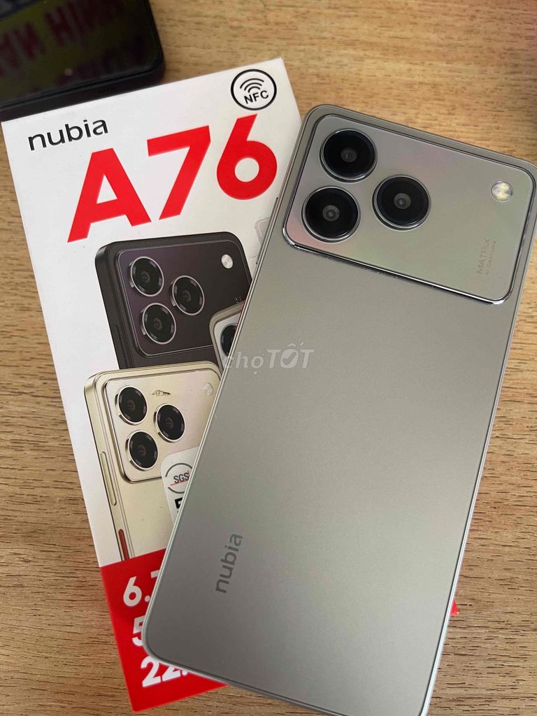 Nubia a76 gam4/128gb nguyên zin full box đẹp 99. Mua bán Điện thoại tại Huyện Đức Hòa Long An được đăng bởi Minh Ngọc hình 1
