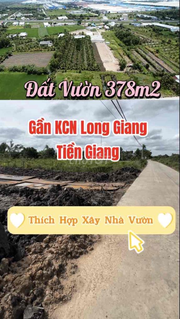 Đất Vườn Đường ÔTô gần KCN Long Giang Tiền Giang